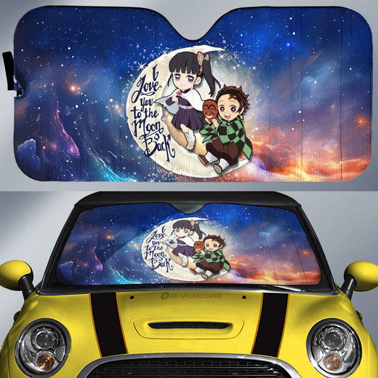 Tanjiro And Kanao Car Sunshade Custom Car Accessories