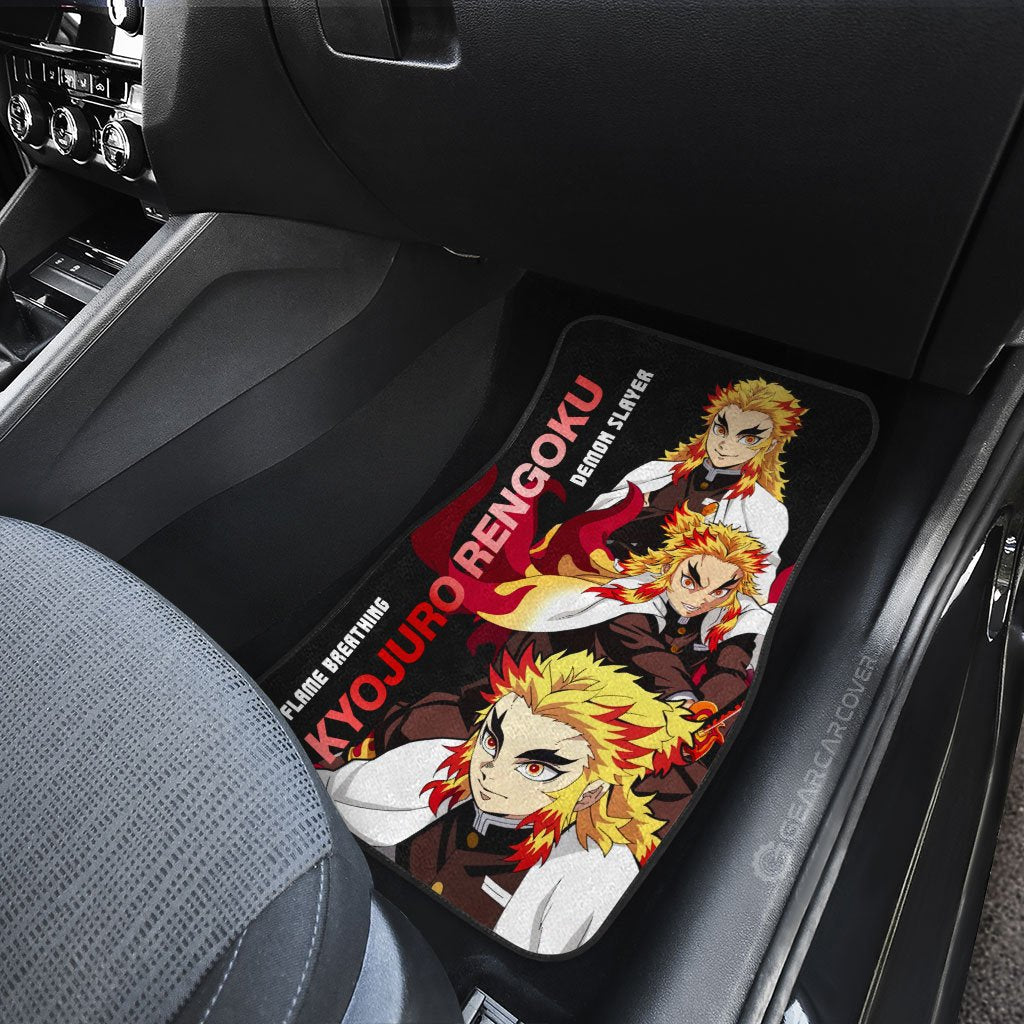 Demon Slayer Car Mats Tanjiro And Rengoku Car Floor Mats Demon Slayer Car Floor Mats