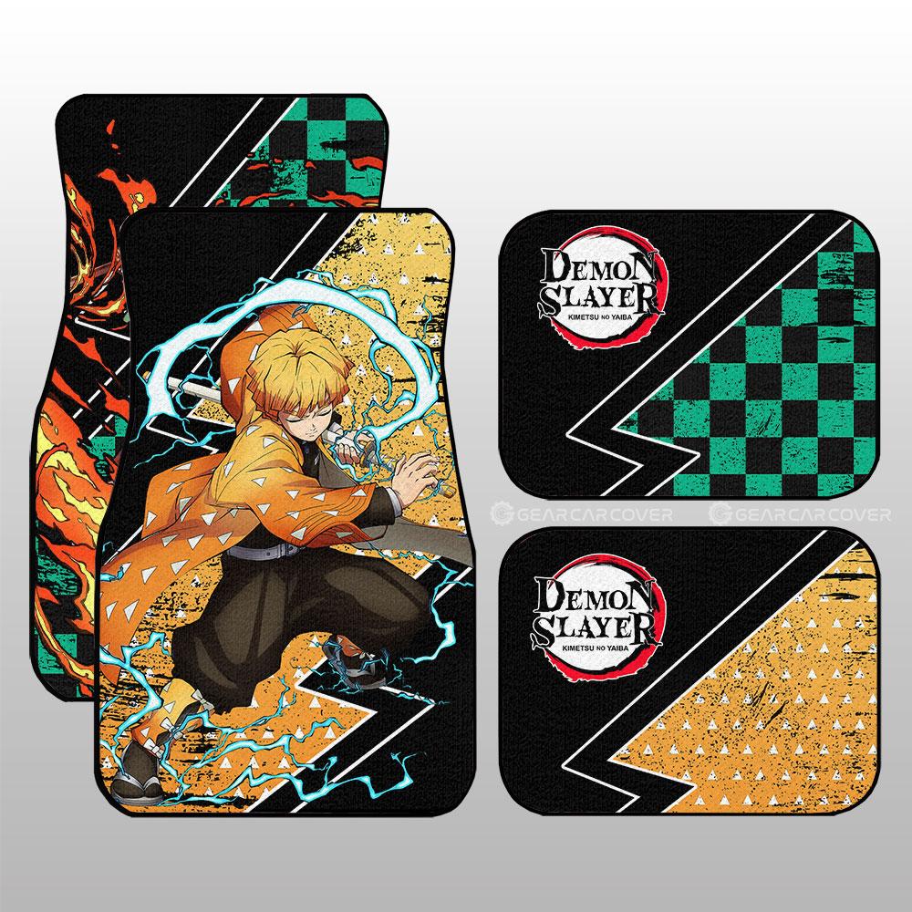 Demon Slayer Car Mats Tanjiro And Zenitsu Car Floor Mats Demon Slayer Car Floor Mats