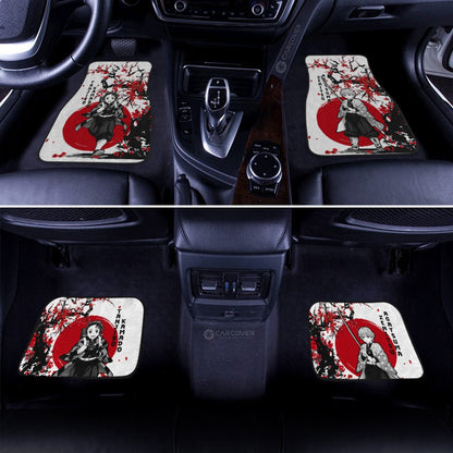 Demon Slayer Car Mats Tanjiro And Zenitsu Car Floor Mats Japan Style Car Interior Floor Mats