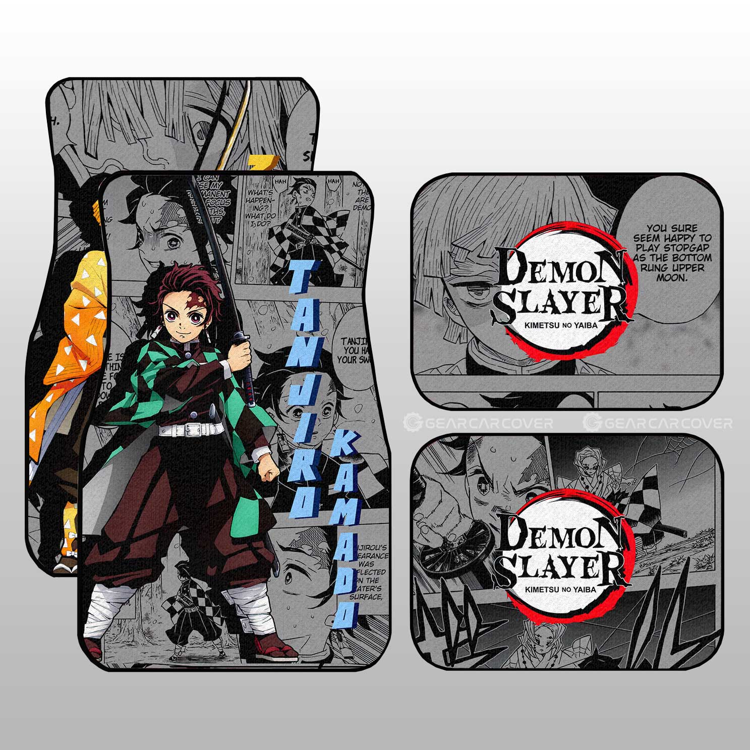 Demon Slayer Car Mats Tanjiro And Zenitsu Car Floor Mats Mix Mangas Floor Mats