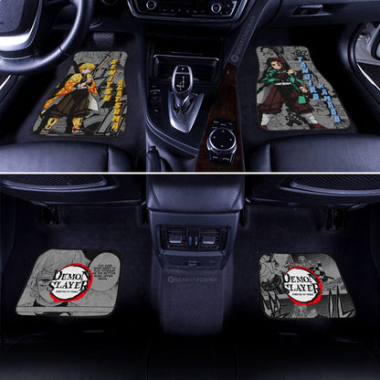 Demon Slayer Car Mats Tanjiro And Zenitsu Car Floor Mats Mix Mangas Floor Mats