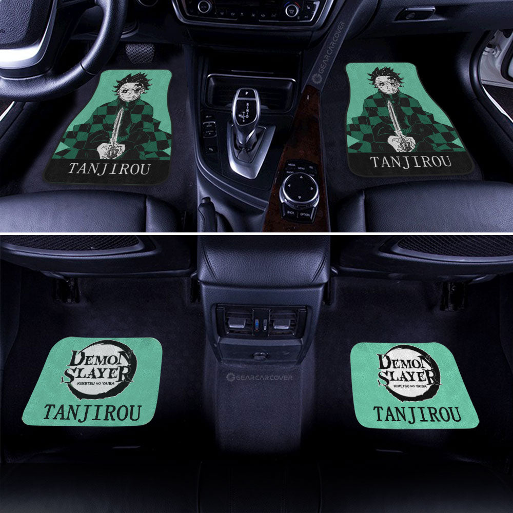 Demon Slayer Car Mats Tanjiro Car Floor Mats Demon Slayer Car Floor Mats