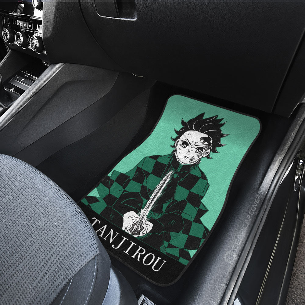 Demon Slayer Car Mats Tanjiro Car Floor Mats Demon Slayer Car Floor Mats