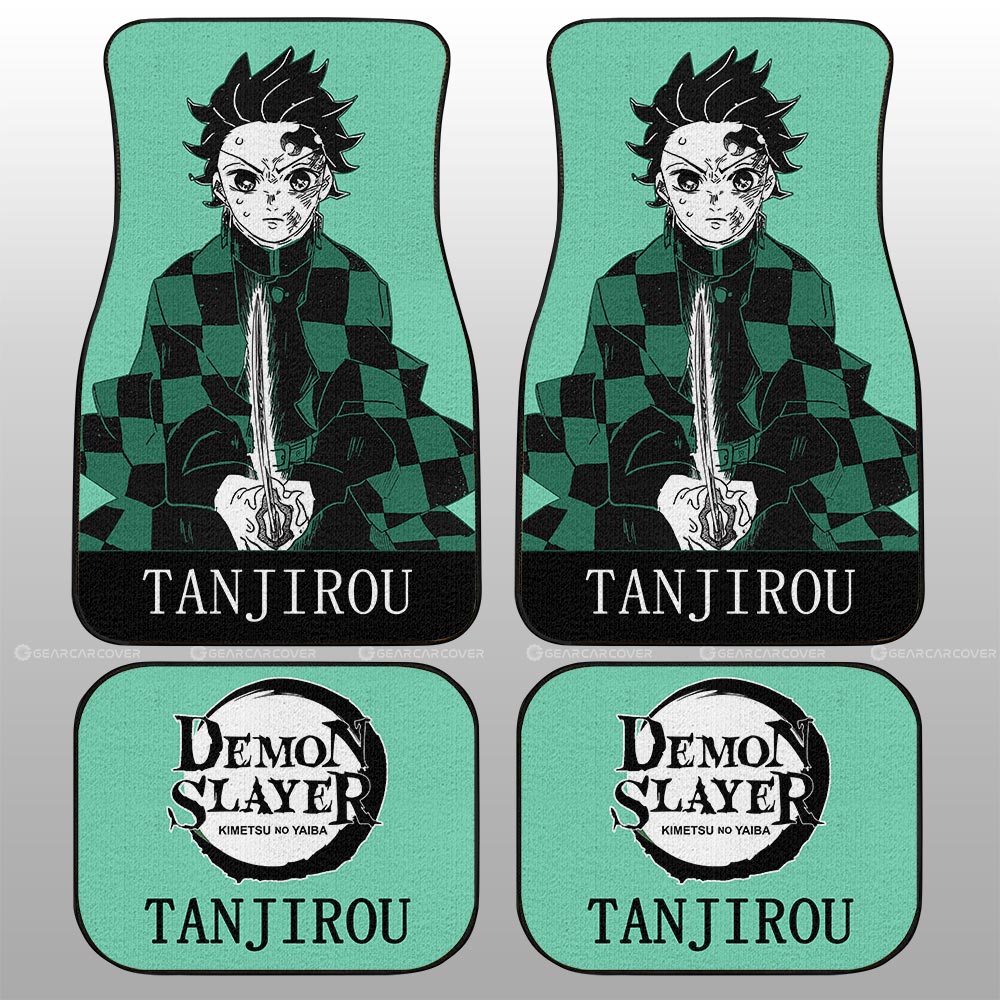 Demon Slayer Car Mats Tanjiro Car Floor Mats Demon Slayer Car Floor Mats