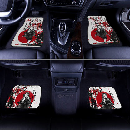 Demon Slayer Car Mats Tanjiro Car Floor Mats Japan Style Anime Demon Slayer Car Floor Mats