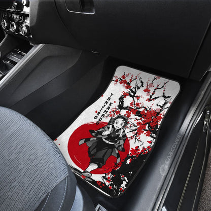 Demon Slayer Car Mats Tanjiro Car Floor Mats Japan Style Anime Demon Slayer Car Floor Mats