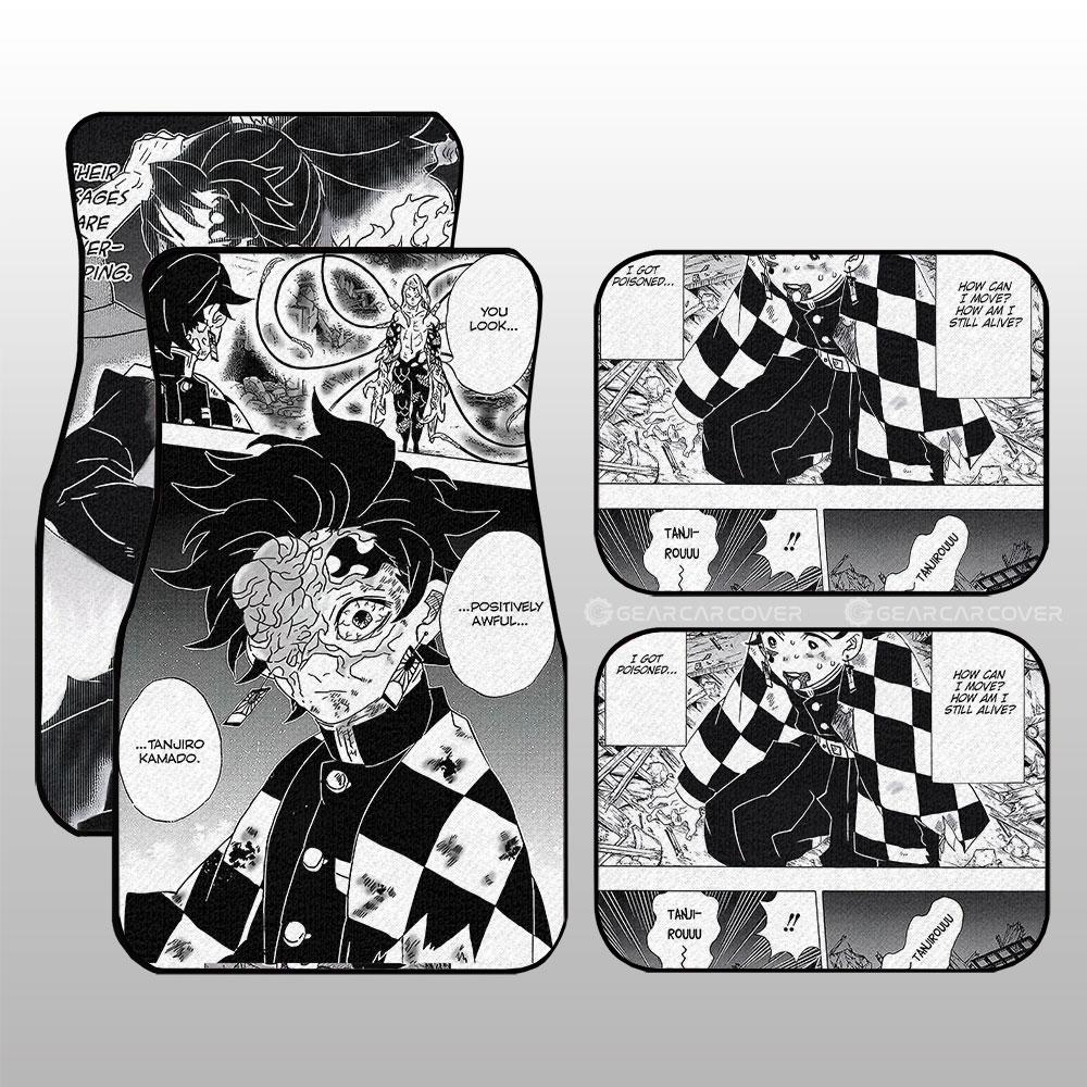 Demon Slayer Car Mats Tanjiro Car Floor Mats Kimetsu No Yaiba Manga Car Floor Mats