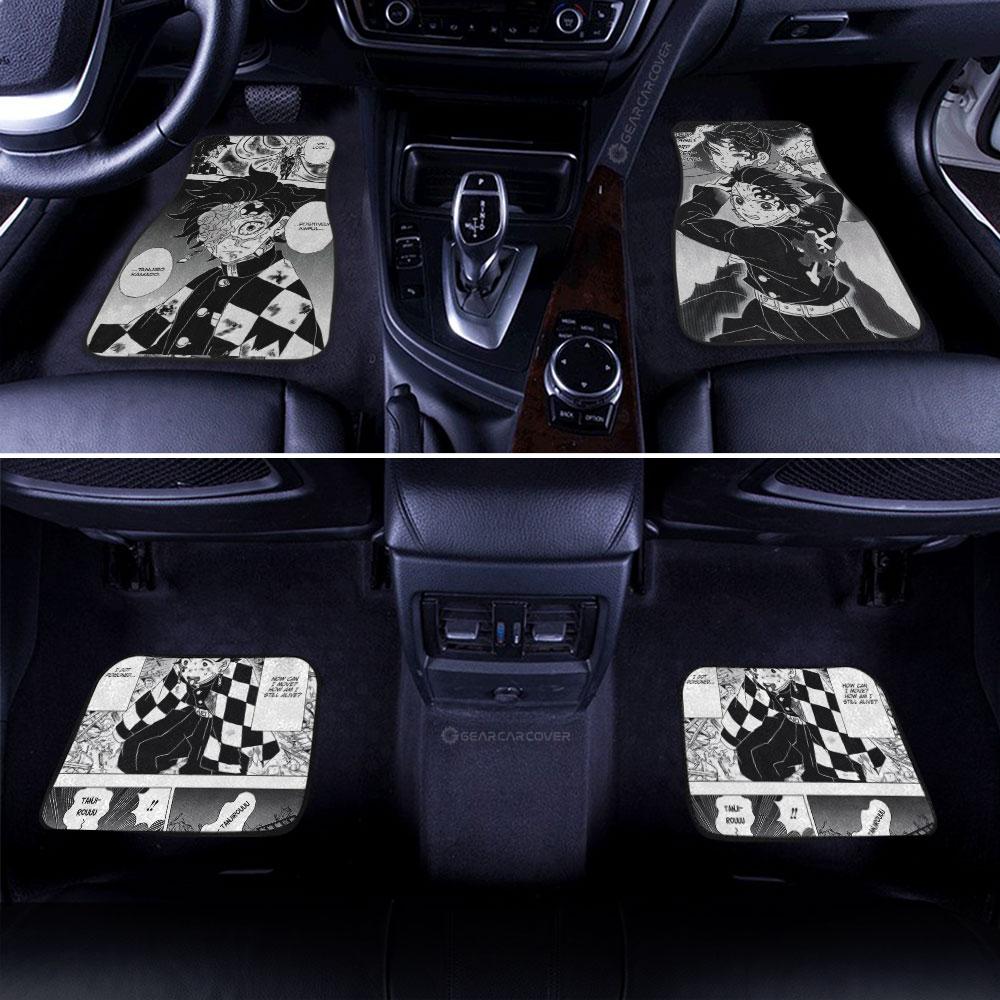 Demon Slayer Car Mats Tanjiro Car Floor Mats Kimetsu No Yaiba Manga Car Floor Mats