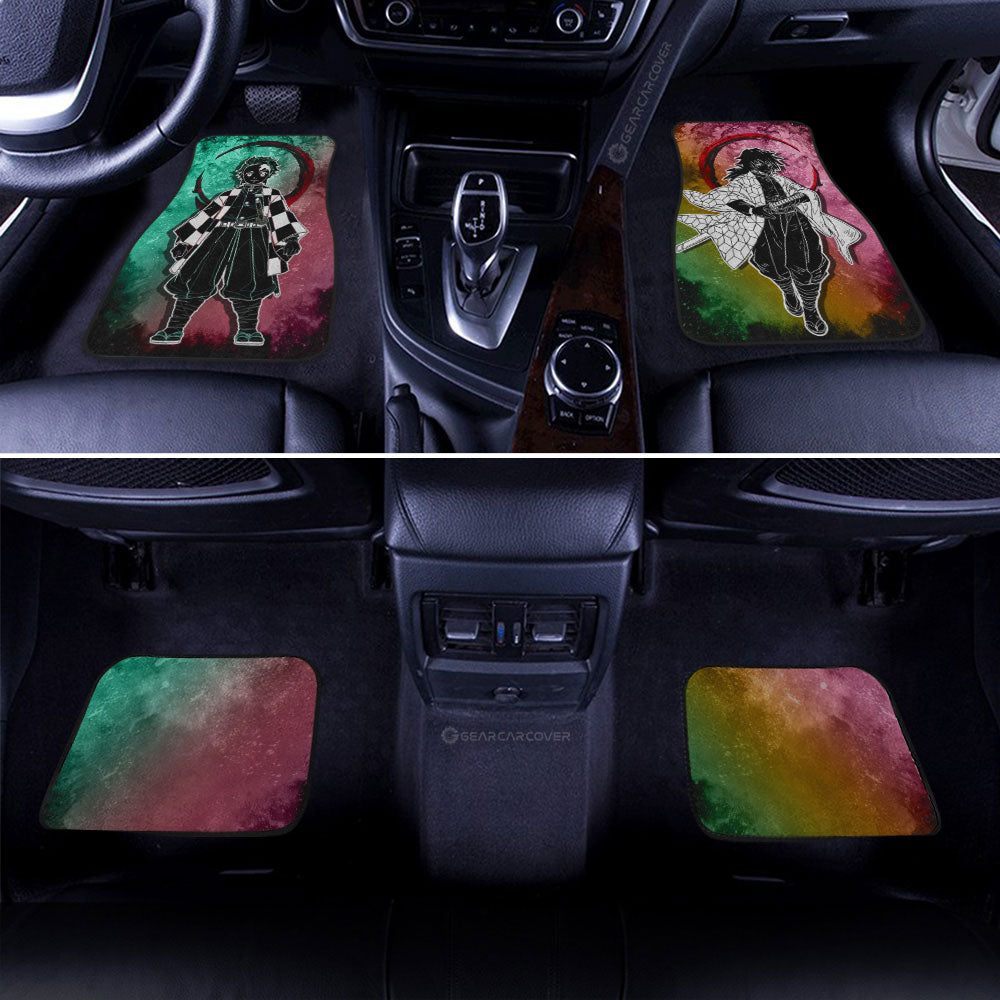 Demon Slayer Car Mats Tanjiro Giyuu Car Floor Mats Demon Slayer Car Floor Mats