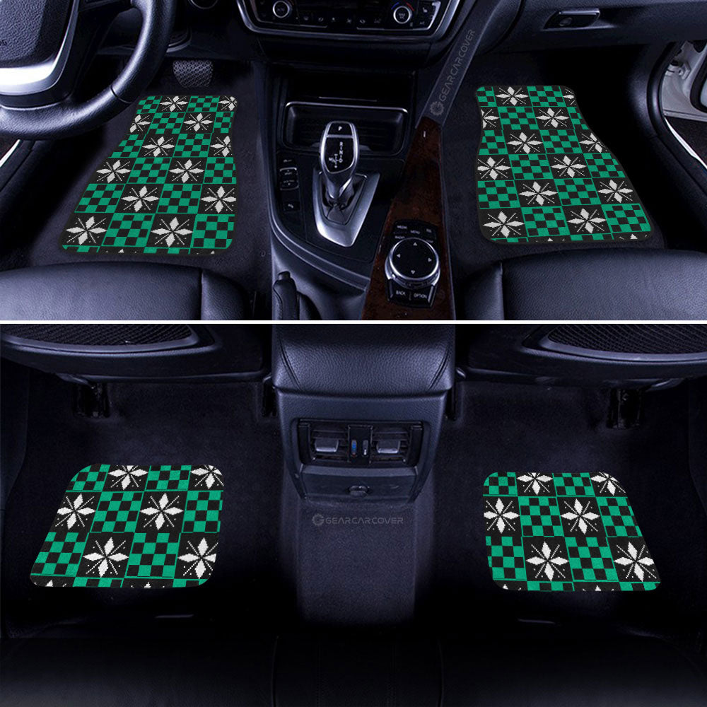 Demon Slayer Car Mats Tanjiro Kamado Car Floor Mats Demon Slayer Car Floor Mats