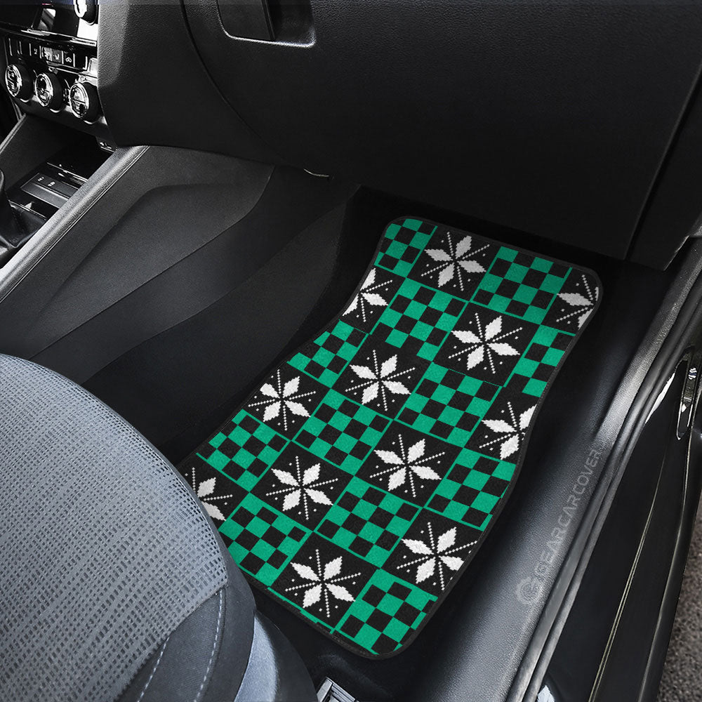 Demon Slayer Car Mats Tanjiro Kamado Car Floor Mats Demon Slayer Car Floor Mats