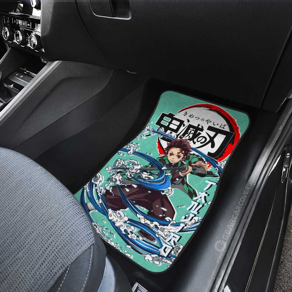 Demon Slayer Car Mats Tanjiro Kamado Car Floor Mats Demon Slayer Car Floor Mats