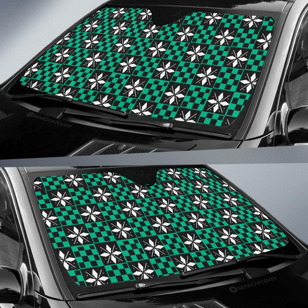Tanjiro Kamado Car Sunshade Custom Anime Car Accessories