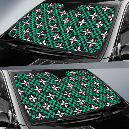 Tanjiro Kamado Car Sunshade Custom Anime Car Accessories