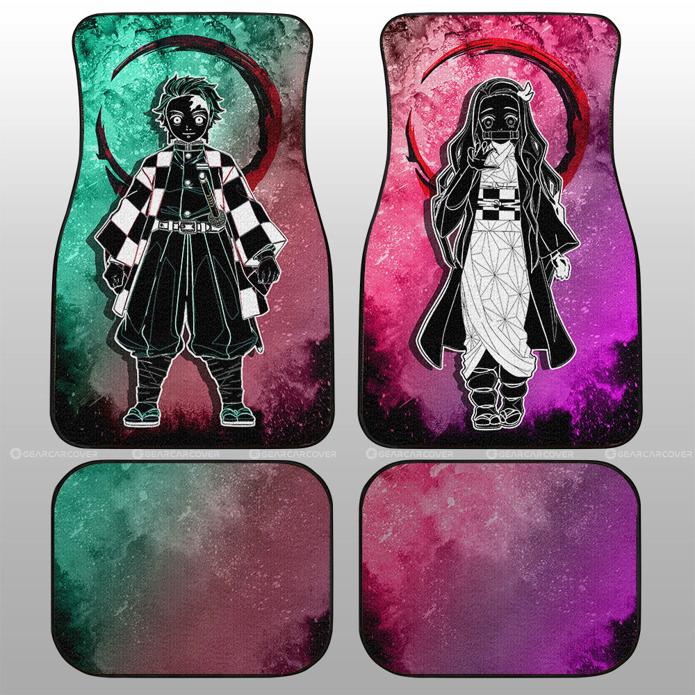 Demon Slayer Car Mats Tanjiro Nezuko Car Floor Mats Demon Slayer Car Floor Mats