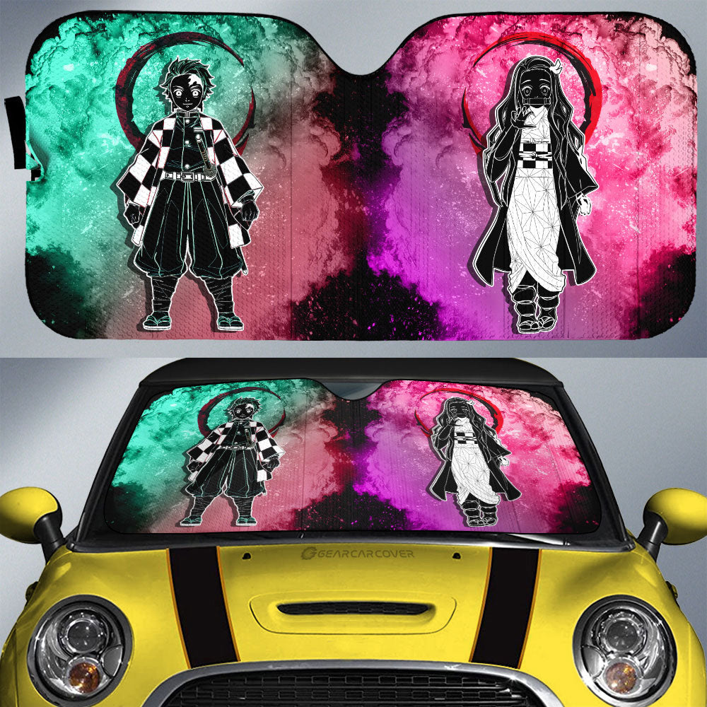 Tanjiro Nezuko Car Sunshade Custom Car Accessories