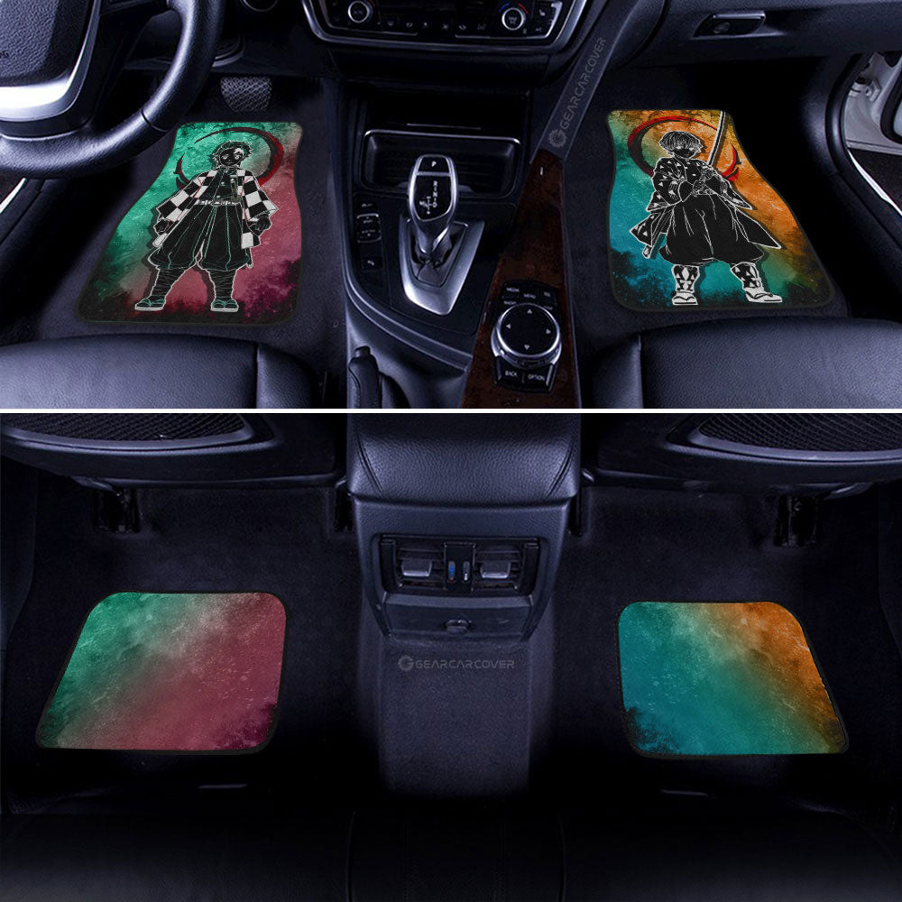 Demon Slayer Car Mats Tanjiro Zenitsu Car Floor Mats Demon Slayer Car Floor Mats