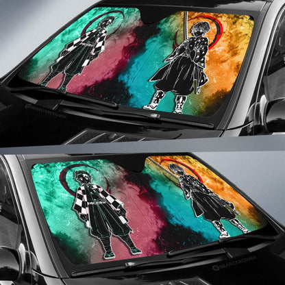 Tanjiro Zenitsu Car Sunshade Custom Car Accessories