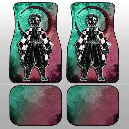 Demon Slayer Car Mats Tanjirou Kamado Car Floor Mats Demon Slayer Car Floor Mats