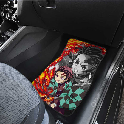 Demon Slayer Car Mats Tanjirou Kamado Car Floor Mats Demon Slayer Car Floor Mats