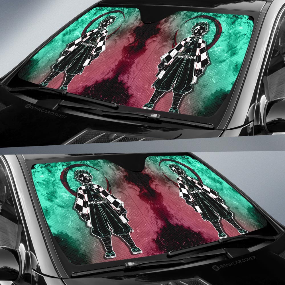 Tanjirou Kamado Car Sunshade Custom Car Accessories