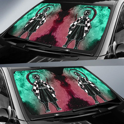 Tanjirou Kamado Car Sunshade Custom Car Accessories