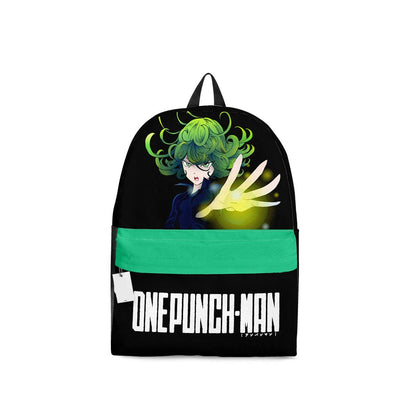 One Punch Man Backpack One Punch Man Tatsumaki Character Graphic Backpacks Green Black