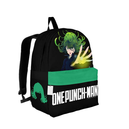 One Punch Man Backpack One Punch Man Tatsumaki Character Graphic Backpacks Green Black