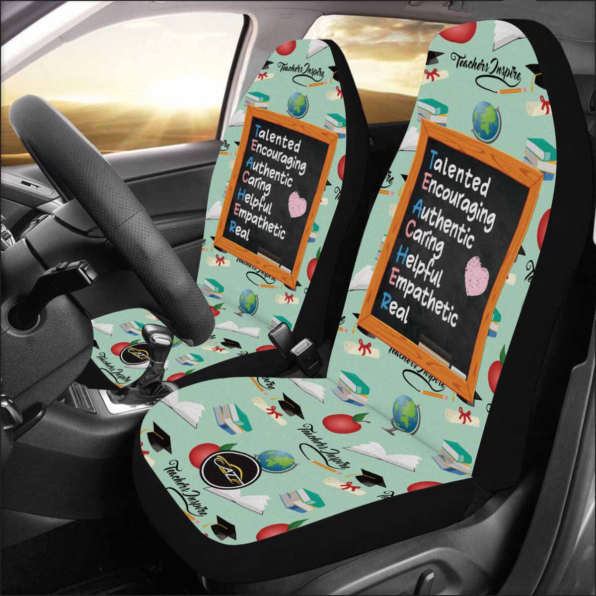 Teacher Car Seat Covers Talented Encouraging Authentic Teacher Seat Covers Colorful