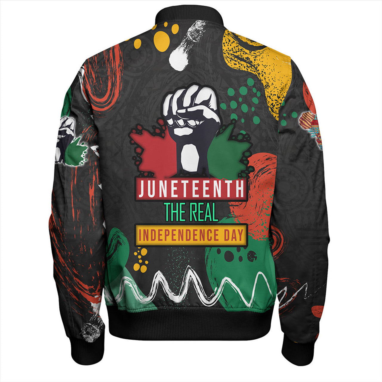 Africa Americans Bomber Jacket Juneteenth The Real Independence Day Bomber Black Unisex