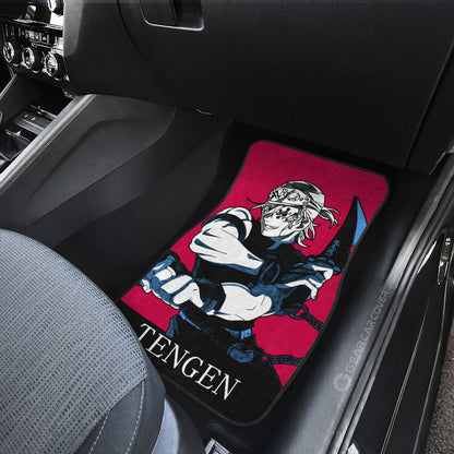 Demon Slayer Car Mats Tengen Uzui Car Floor Mats Demon Slayer Car Floor Mats