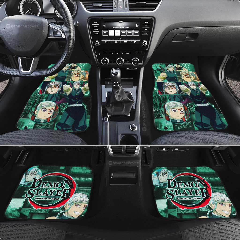 Demon Slayer Car Mats Tengen Uzui Car Floor Mats Demon Slayer Anime Floor Mats