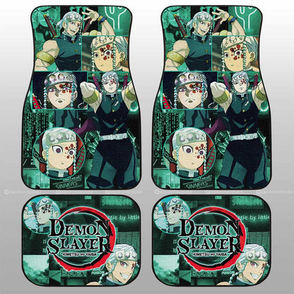 Demon Slayer Car Mats Tengen Uzui Car Floor Mats Demon Slayer Anime Floor Mats