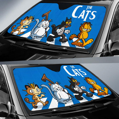 The Cats Crosswalk Car Sunshade Custom Car Accessories