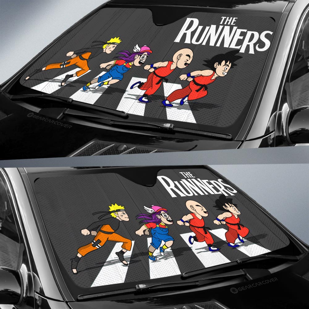 The Runners Crosswalk Car Sunshade Custom Car Accessories