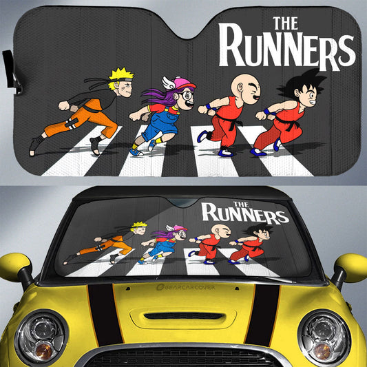 The Runners Crosswalk Car Sunshade Custom Car Accessories