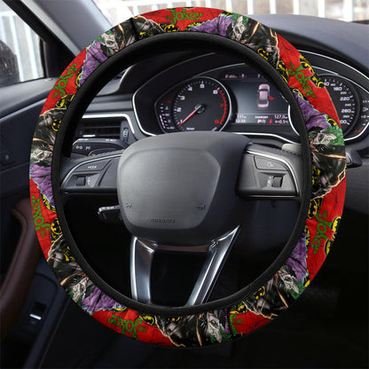 Batman Steering Wheel Cover The Batman And Joker Pattern Driving Wheel Cover Red