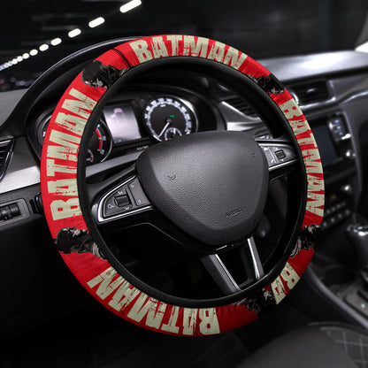 Batman Steering Wheel Cover The Batman Name And Graphic Driving Wheel Cover Red