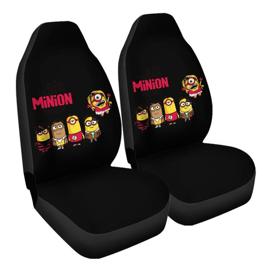 Minions Car Seat Covers The Big Minion Theory Seat Covers Black