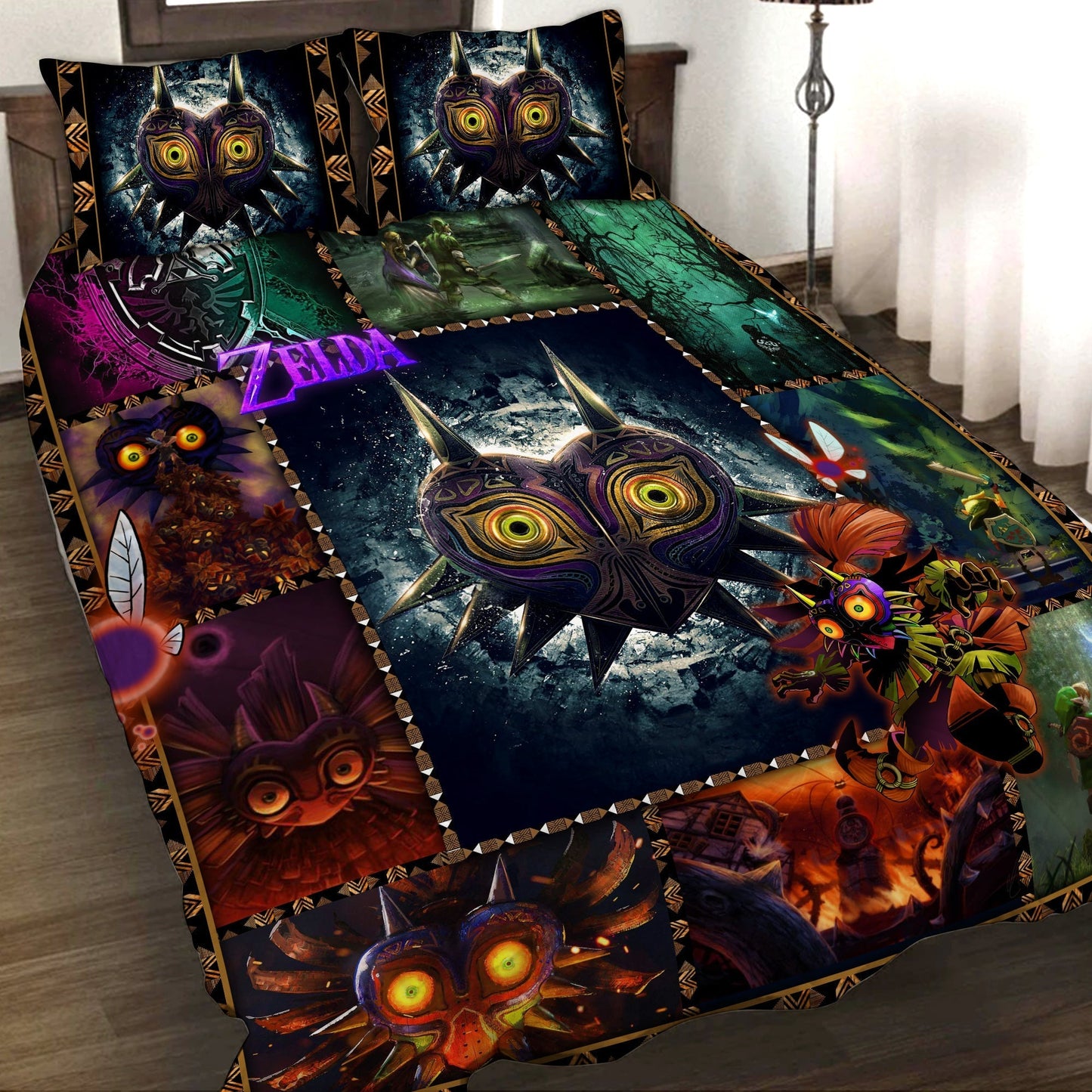 The Legend Of Zelda Bedding Set The Legend Of Zelda Majora's Mask Duvet Covers Colorful Unique Gift