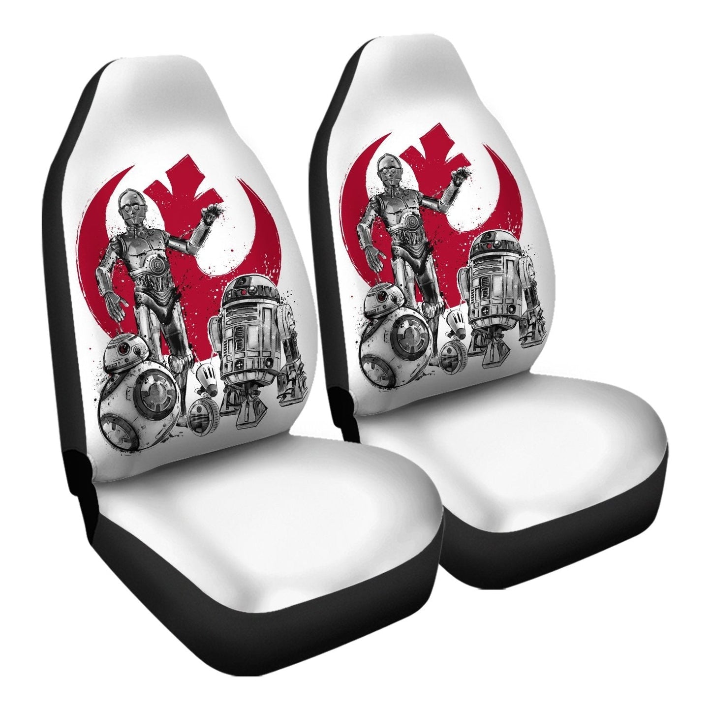 SW Car Seat Covers The Rise Of Droids Seat Covers White