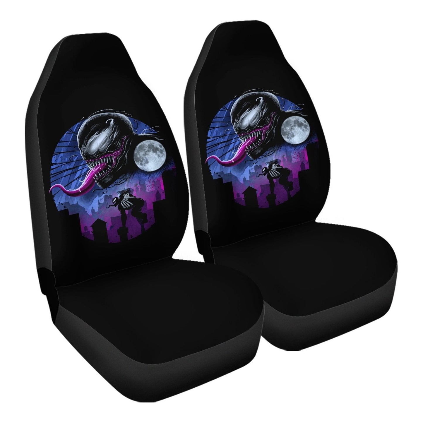 Venom Car Seat Covers Venom The Symbiote Story Seat Covers Purple Black