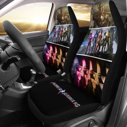 Power Ranger Car Seat Covers Saban's Power Rangers Graphic Seat Covers Colorful