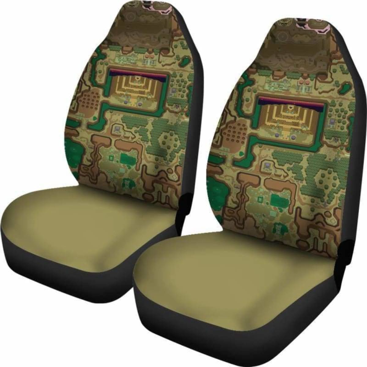 The Legend Of Zelda Car Seat Covers The Legend Of Zelda Maps Seat Covers Yellow Green