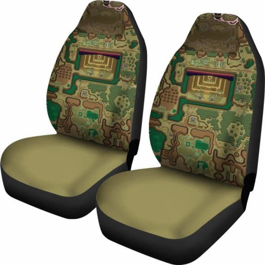 The Legend Of Zelda Car Seat Covers The Legend Of Zelda Maps Seat Covers Yellow Green