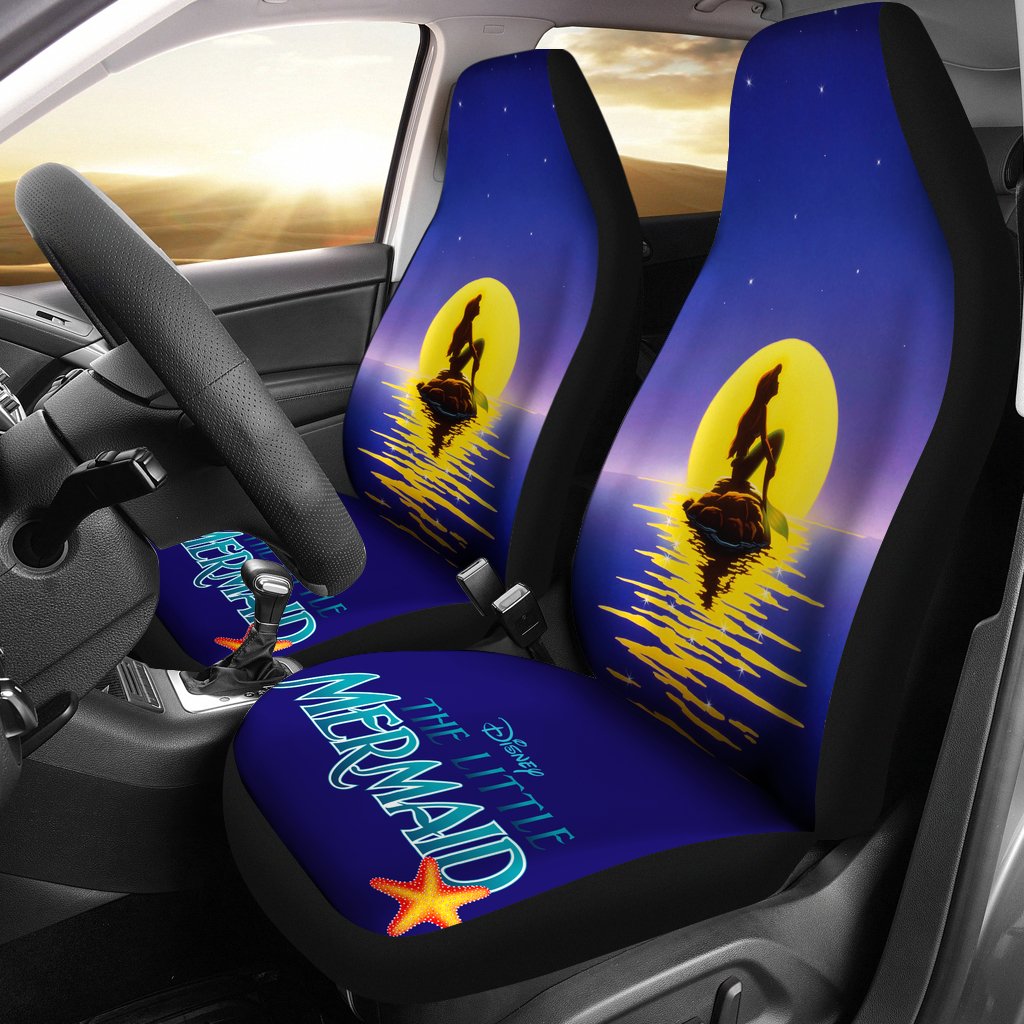 Little Mermaid Car Seat Covers DN The Little Mermaid Moonlight Seat Covers Blue