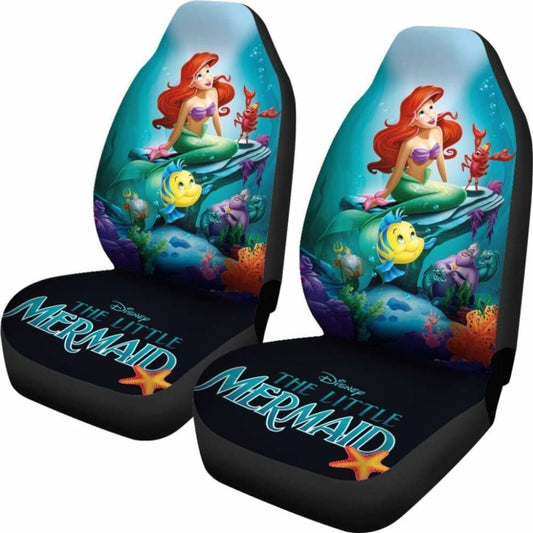 Little Mermaid Car Seat Covers DN The Little Mermaid Graphic Seat Covers Colorful