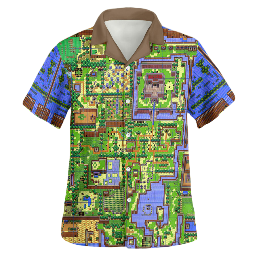 Legend Of Zelda Hawaii Shirt The Legend Of Zelda Map Hawaiian Shirt Colorful Unisex