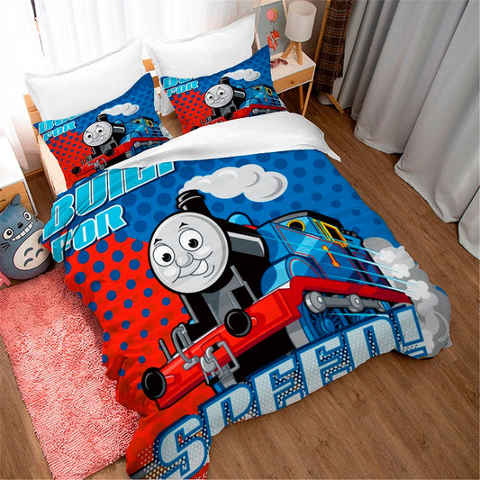 Thomas Train Bedding Set Thomas Train Build For Speed Duvet Covers Red Blue Unique Gift